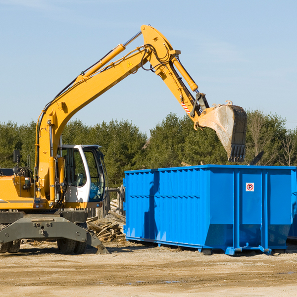 can i choose the location where the residential dumpster will be placed in Claflin KS